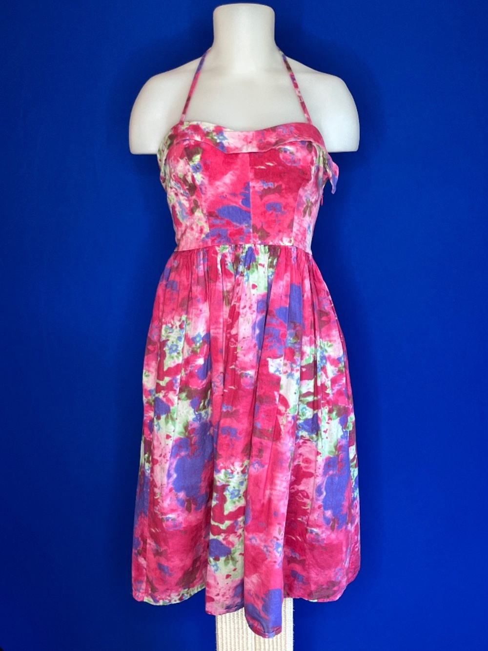 Esteban Cortazar Cotton Halter dress SZ 2